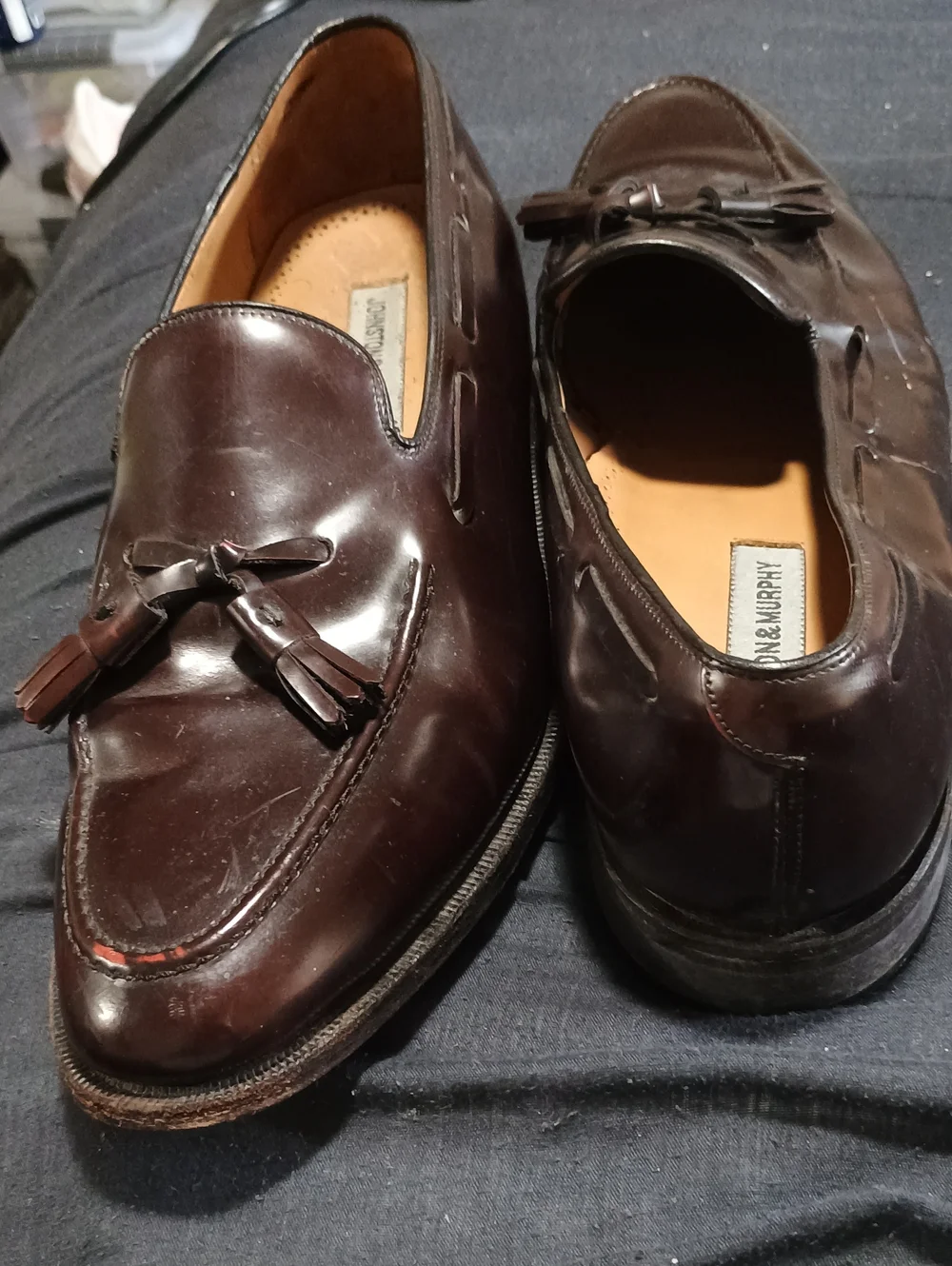 Men's Tassel Loafers in Dark Brown - Classic Slip-On Dress Shoes (248) 12 D